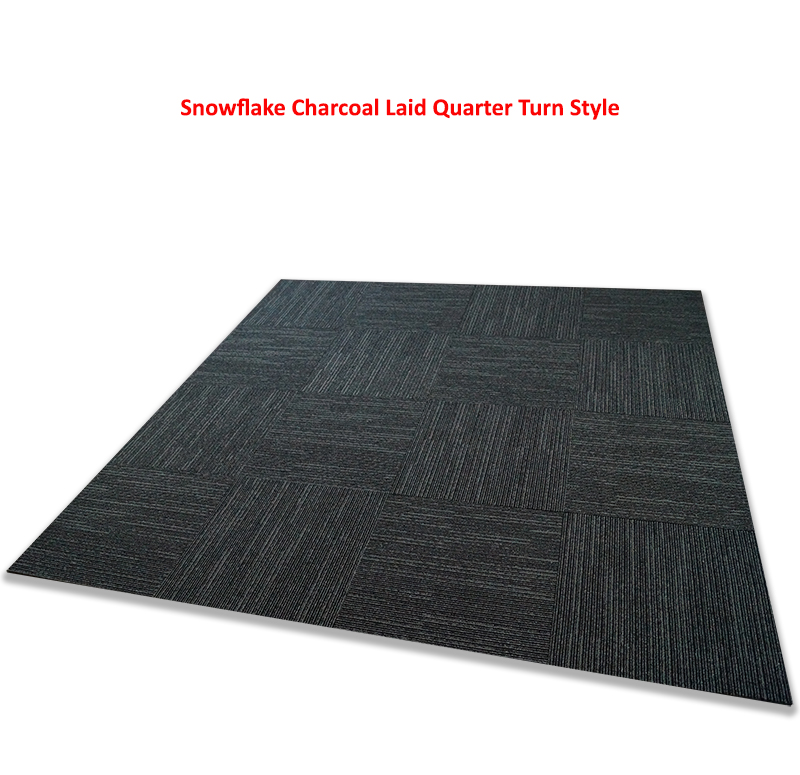  carpet-tiles product-details Snowflake-Charcoal-Charcoal-Grey-Silver-Grey-Highlights-model-snowflake-charcoal-carpet-tiles-single-tile-carpet-tiles-quarter-turn-ws