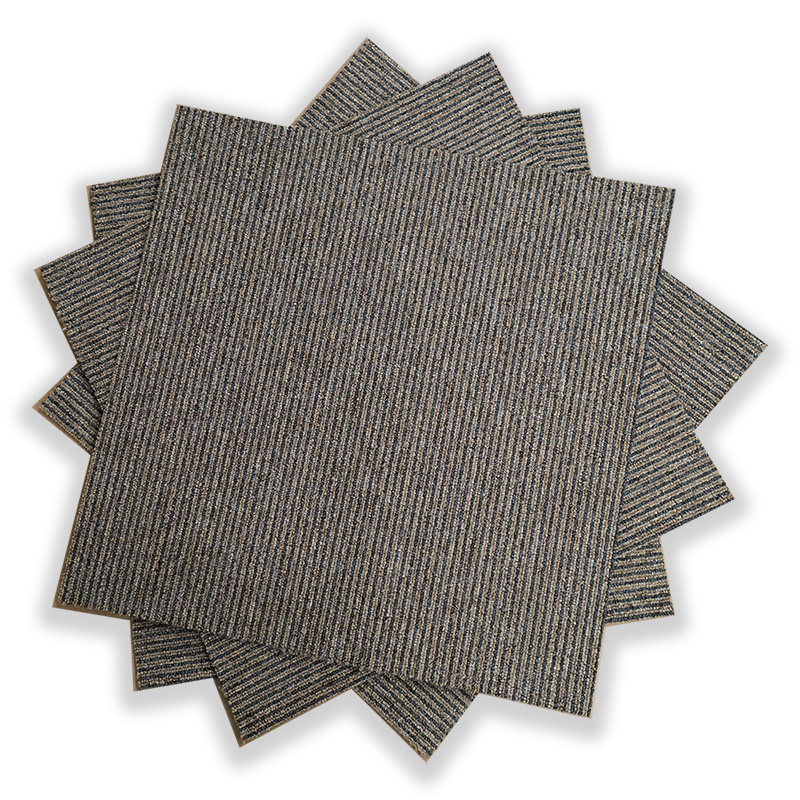  low-traffic-carpet-tiles product-details Pudding-02-Light-Brown-Grey-Lineals-model-cpt-1316PUDDING-02-CARPET-TILES-STACK-TOP-WS