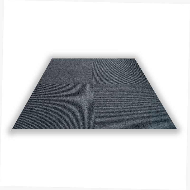  low-traffic-carpet-tiles product-details Pudding-08-Charcoal-Light-Grey-Lineals-model-cpt-1318PUDDING-08-CARPET-TILE-QUARTER-TURN-WS