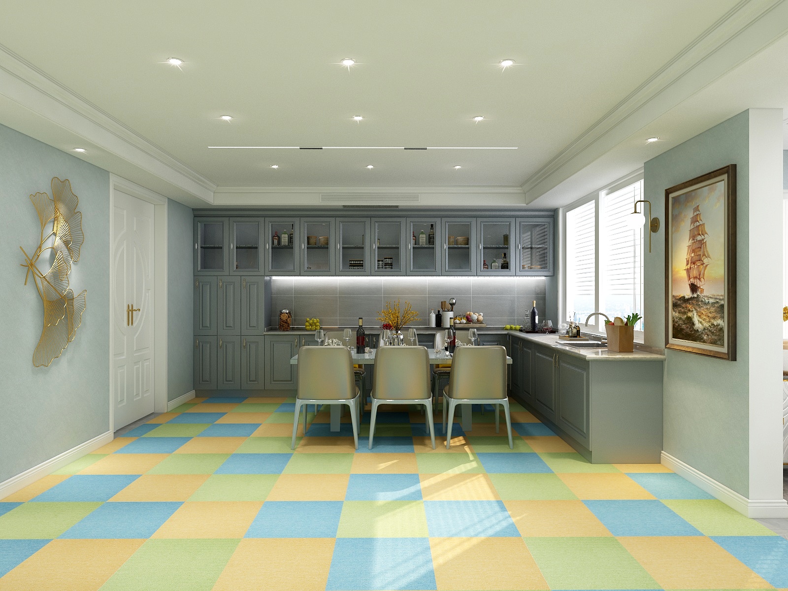  pure-colour-carpet-tiles product-details magic-cube-008-green-50x50cm-model-fct-1951Magic-Cube-300-layout-2-7012