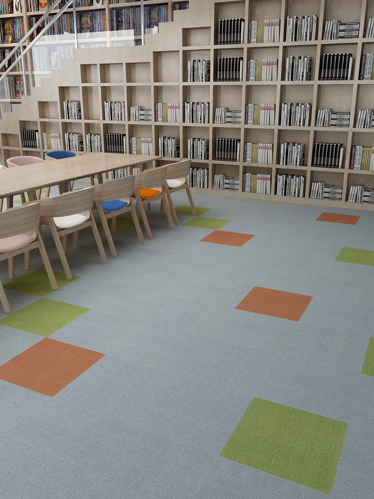  pure-colour-carpet-tiles product-details MAGIC-CUBE-007-ORANGE-50-x-50-cm-model-fct-1952Magic-Cube-300-5
