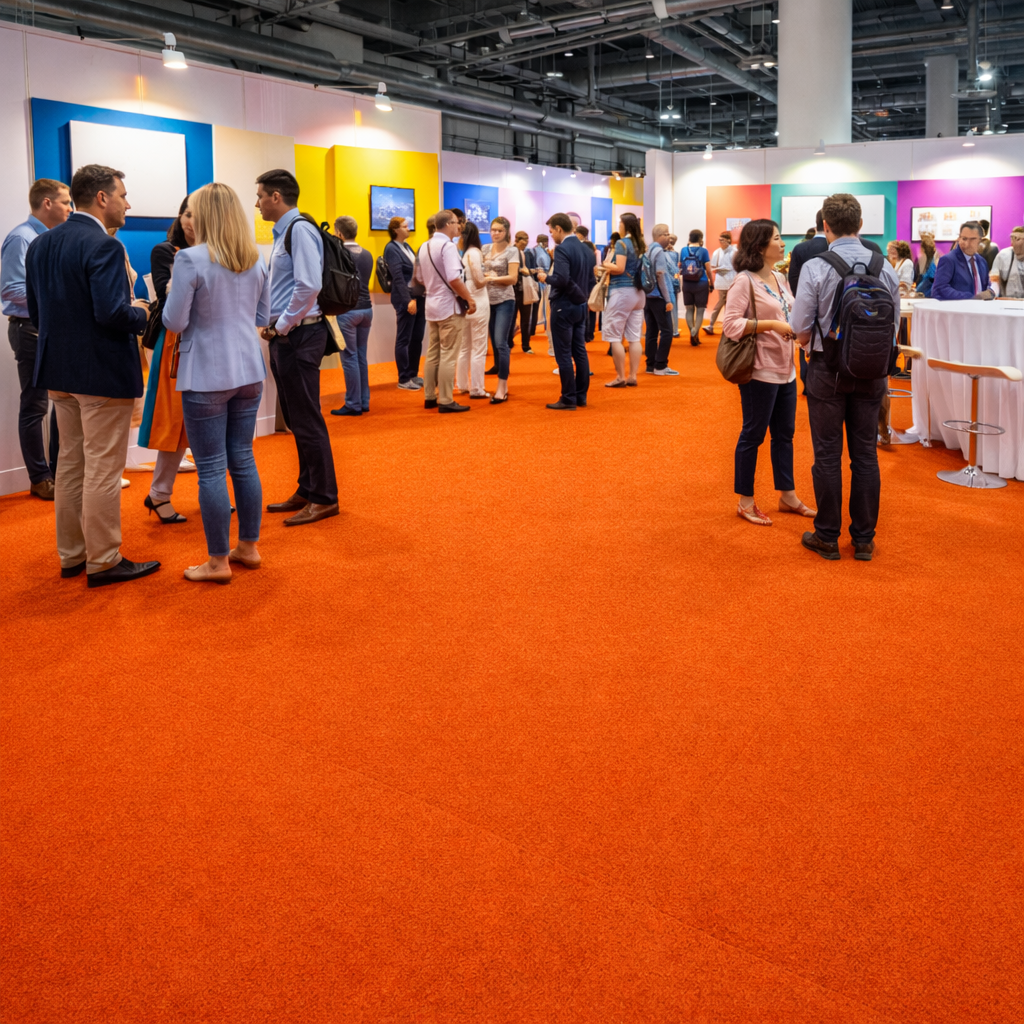  high-traffic-carpet-tiles product-details Bright-Orange-1m-X-1m-Super-Tufted-Needle-Punched-Exhibition-Carpet-Tiles-model-xct-1964Mockup-1