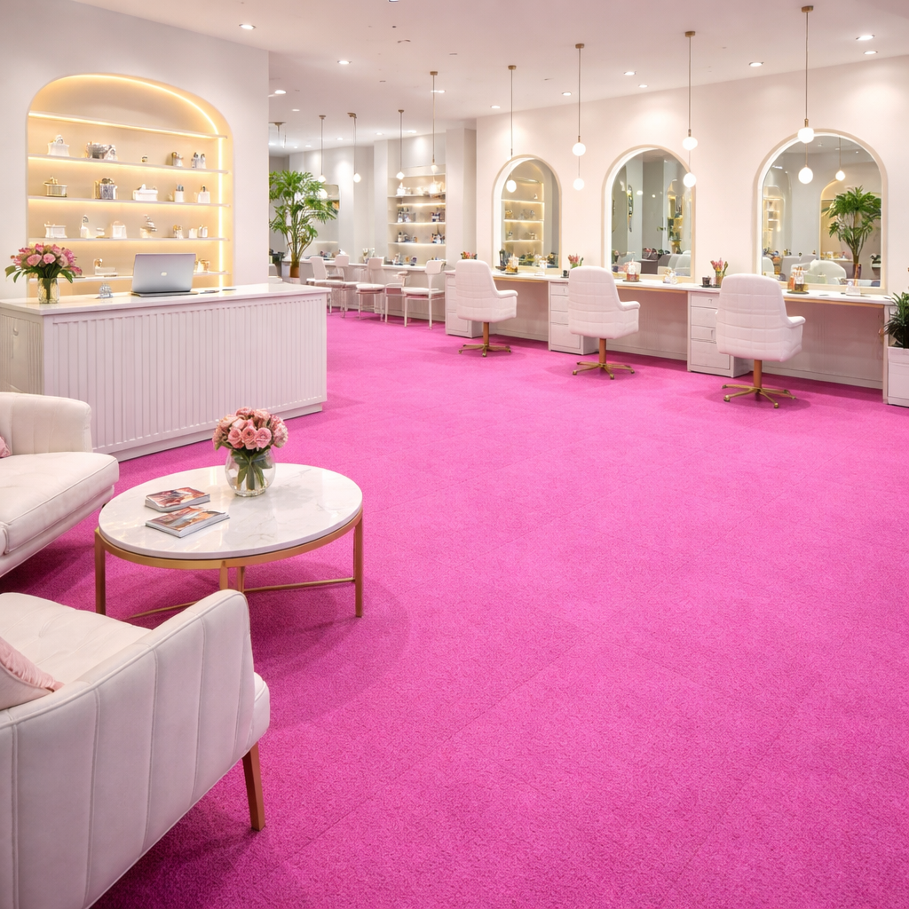  high-traffic-carpet-tiles product-details Pink-Super-Tufted-Needle-Punched-1m-x-1m-Exhibition-Carpet-Tiles-model-xct-1967Mockup-1