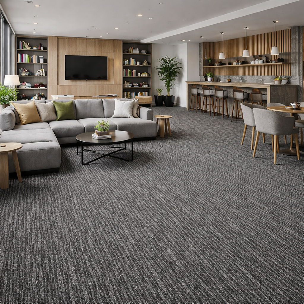  clearance-lines-and-weekly-specials-video product-details Chino-001-Grey-50cm-x-50cm-Carpet-Tiles-model-1992Mock-up-2