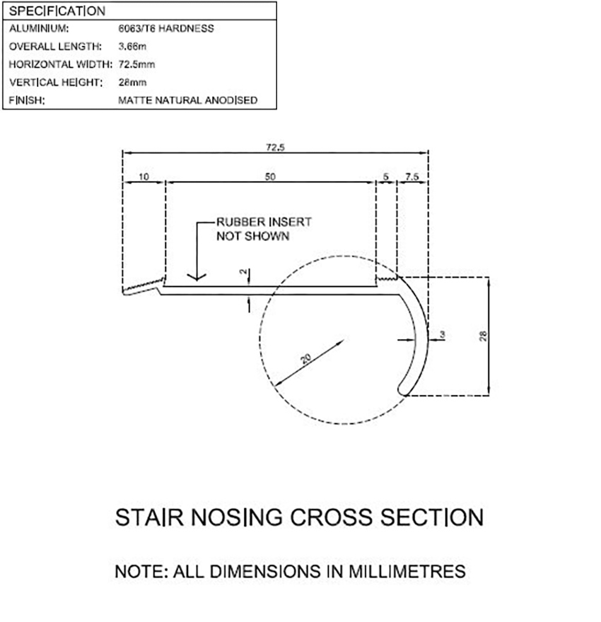  stair-nosing product-details ANODISED-ALUMINIUM-BULLNOSE-STAIR-NOSING-50mm-YELLOW-RUBBER-INSERT-3.66M-LENGTH-model-sn-941STAIR-NOSING-BLUEPRINT-EDITED
